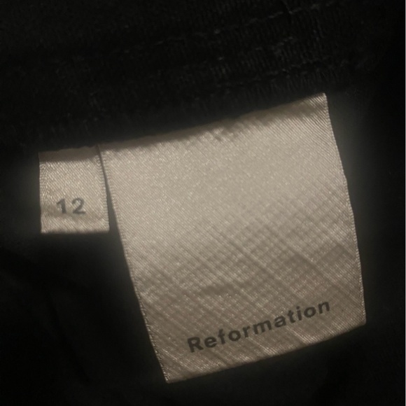 NWT Reformation Amory Wide-Leg Jumpsuit in Wash Black - Size 12 - Picture 5 of 13